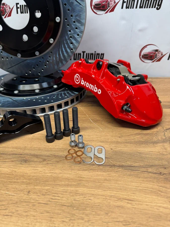 Brembo GT6, диски 355мм на автомобиль Volkswagen Multivan на переднюю ось — изображение 3