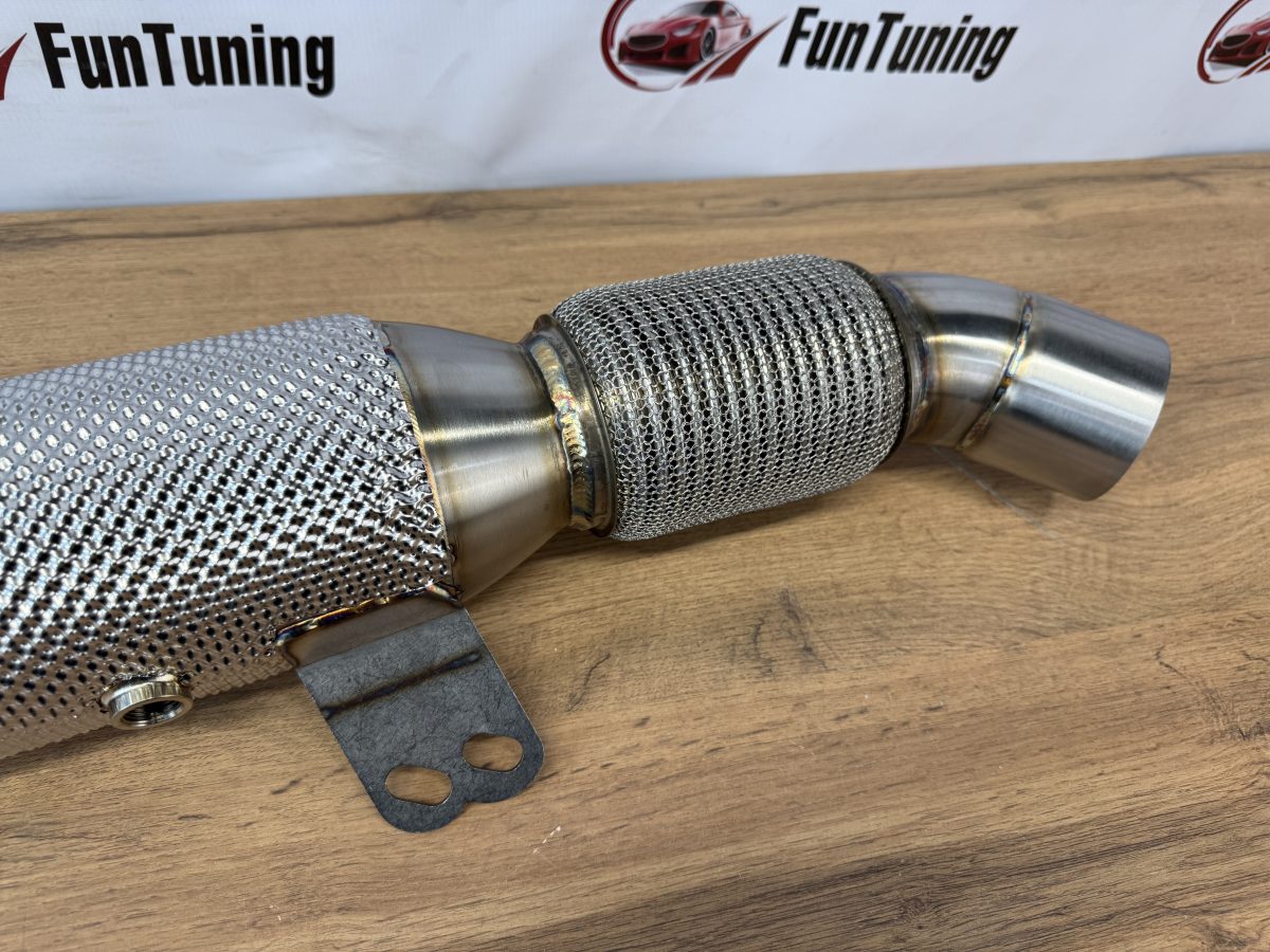 Даунпайп для двигателя BMW B58 для автомобилей BMW 240i, 340i, 440i, 540i, X3 40i, X5 40i — изображение 4