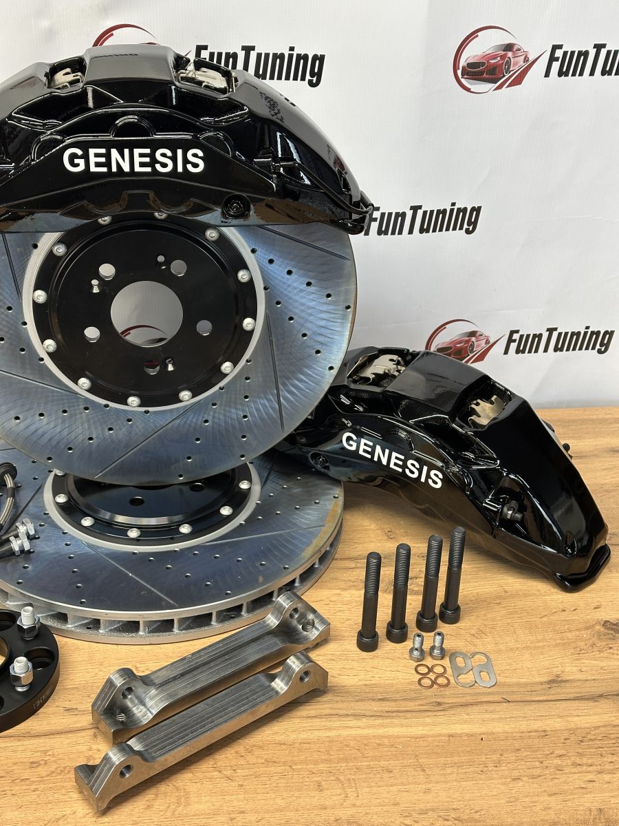 Akebono 10 поршневые 420 mm для Genesis GV80, передняя ось — изображение 7