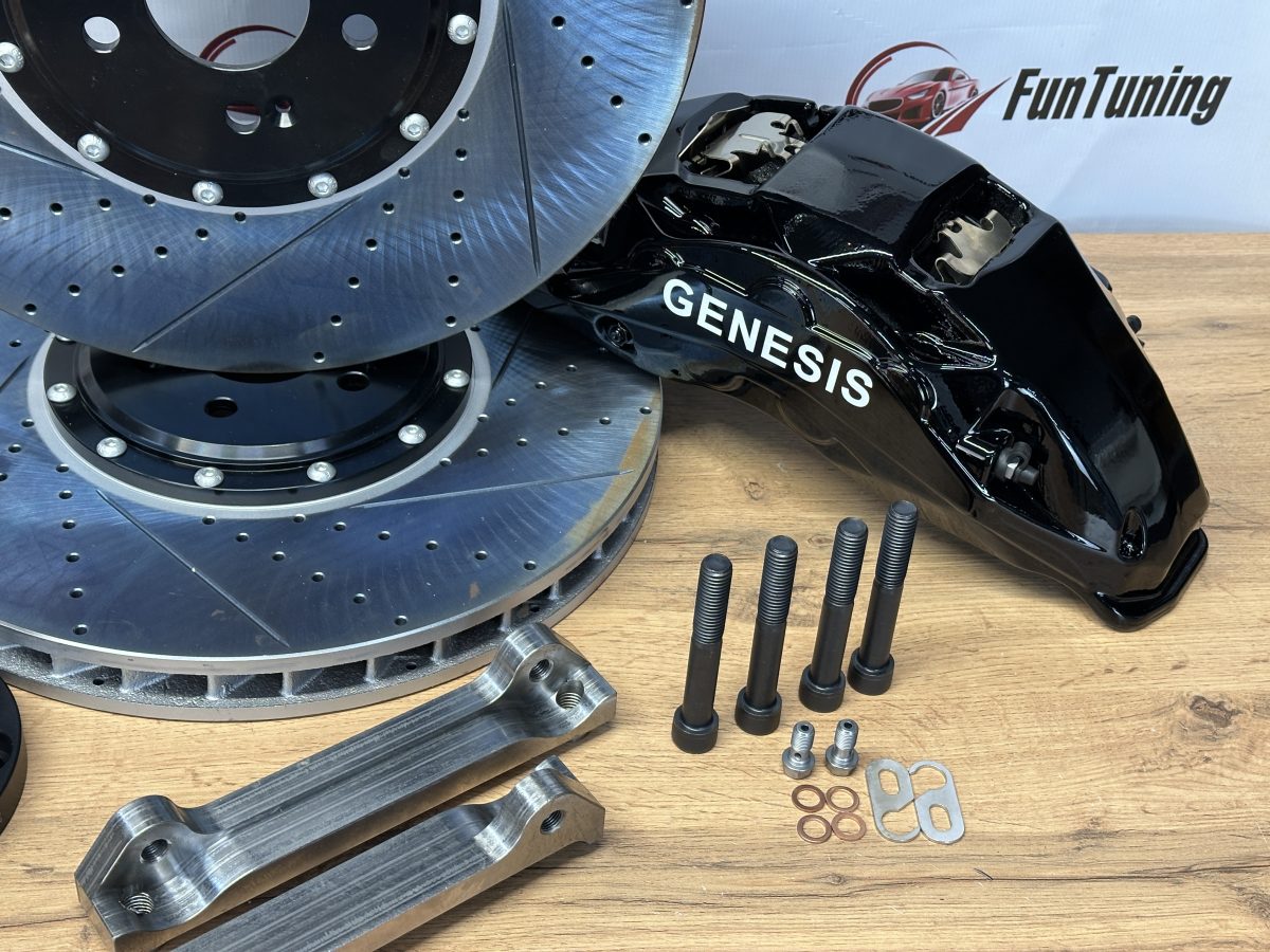 Akebono 10 поршневые 420 mm для Genesis GV80, передняя ось — изображение 4