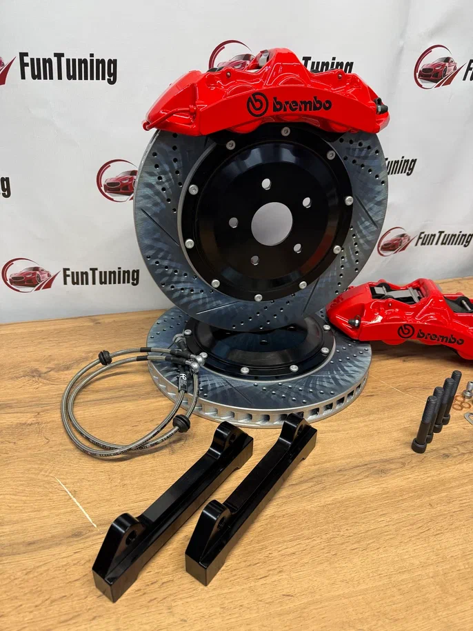 Brembo GT6, диски 380 мм на автомобиль Toyota Crown Kluger, передняя ось — изображение 6
