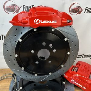 Тормозная система Brembo F40, диски 380 мм с электроприводом для электроручника на автомобиль Lexus RX350, задняя ось